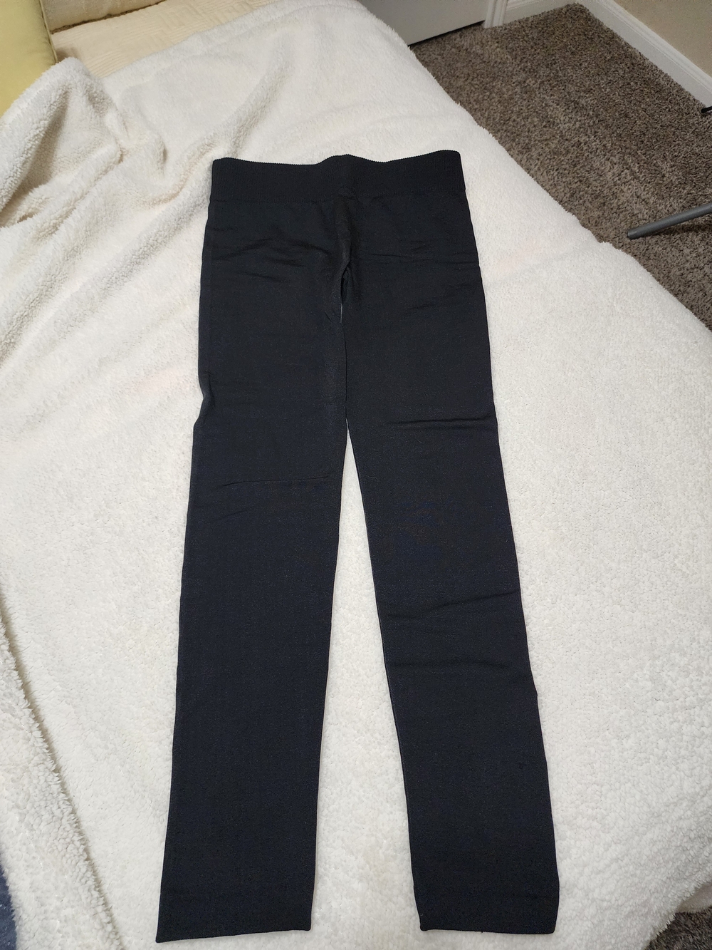 Fleece Lined Black Stretch  Leggings